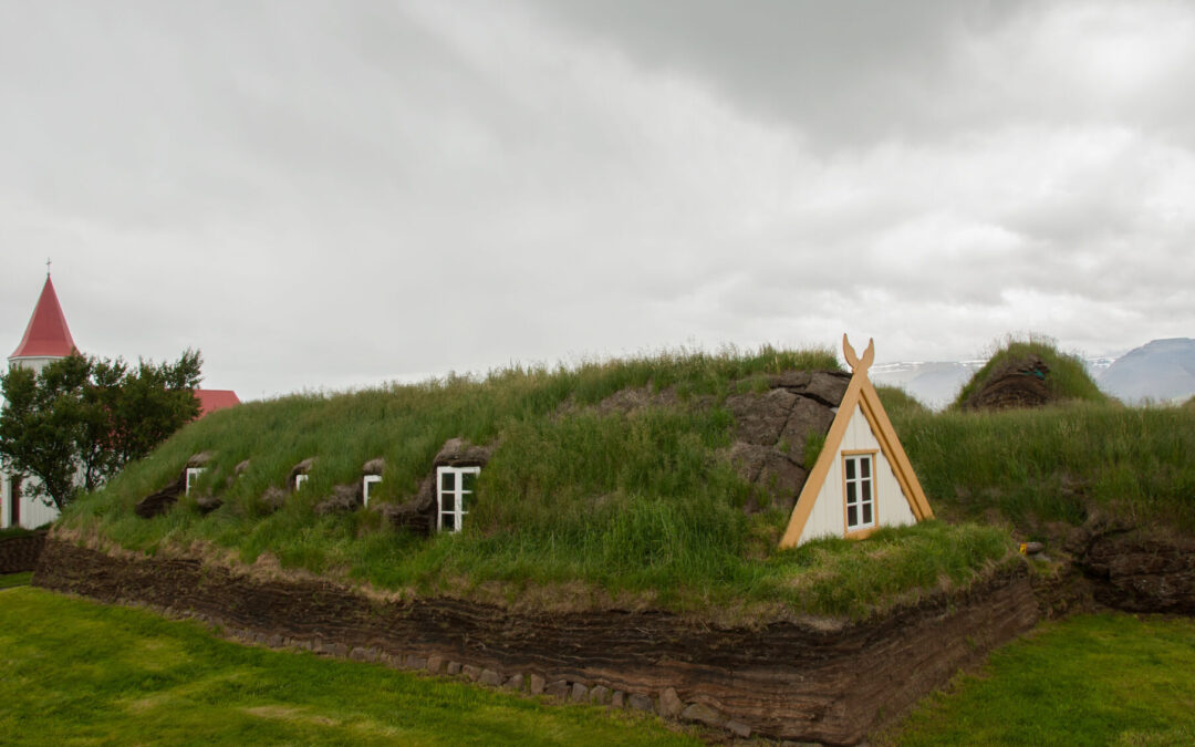 Roofs around the world Glaumbaer Turf House in Iceland