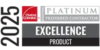 Logo_2025_ProductExcellence 2025 Owens Corning Platinum Preferred Contractor Excellence Product